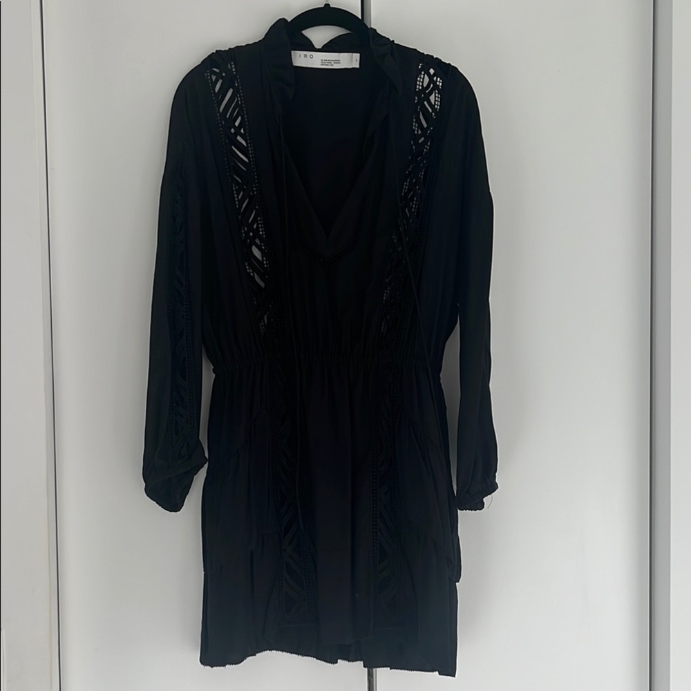 Black Lace Detail Dress